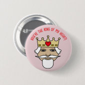 Button king of my heart (Voorkant /achterkant)
