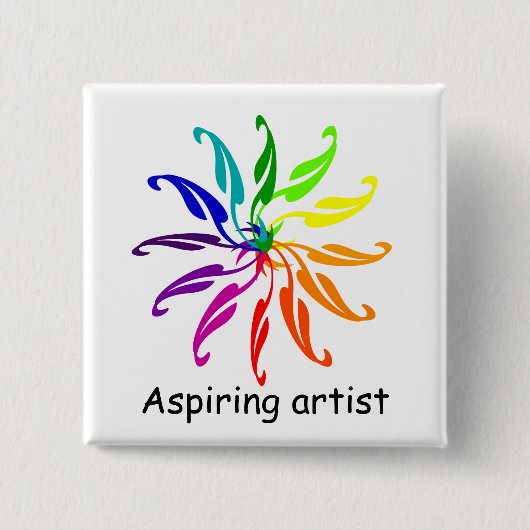 Button - Kleurwielbladeren (Voorkant)