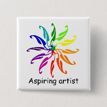 Button - Kleurwielbladeren