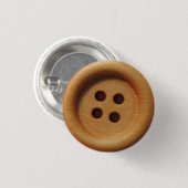 Button, knop - Het is een knop! Ronde Button 3,2 Cm (Voorkant /achterkant)