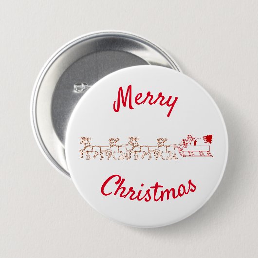 Button - Kreet van de Kerstman en de rendier (Voorkant /achterkant)
