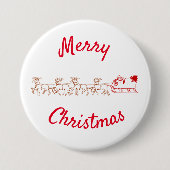 Button - Kreet van de Kerstman en de rendier (Voorkant)