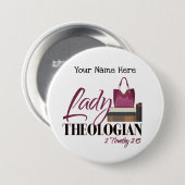 Button "Lady Theologian" (Voorkant /achterkant)