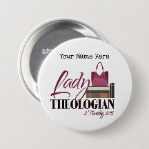  Button "Lady Theologian"