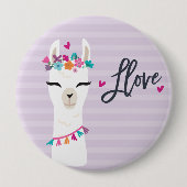 Button lama // lama Love Paars (Voorkant)