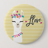 Button lama // lama Love Yellow (Voorkant)