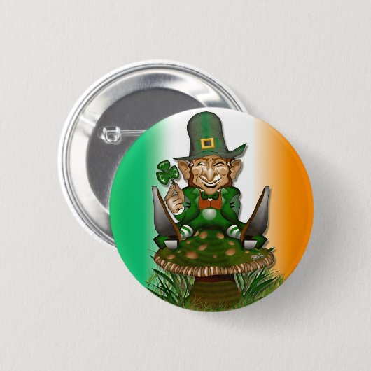 Button Leprechaun (Voorkant /achterkant)