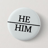 Button LGBTQ Pride Gender Pronouns (Voorkant)