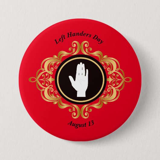 Button Linkerzijde Handers Day Silhouette (Voorkant)