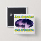 Button "Los Angeles California Palm Trees" (Voorkant /achterkant)