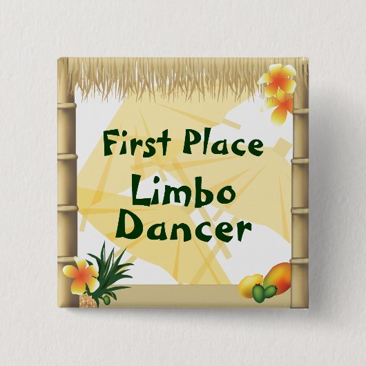 Button Luau Party First Place Limbo Dancer Award (Voorkant)