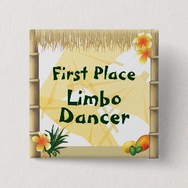 Button Luau Party First Place Limbo Dancer Award