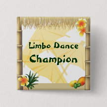 Button Luau Party Limbo Dance Champion Award