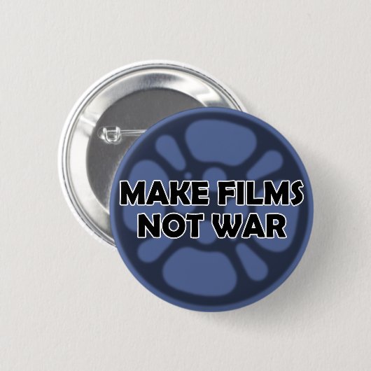 Button "Maak films geen oorlog" (Voorkant /achterkant)