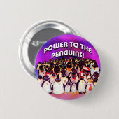 Button "Macht aan de pinguïns" (Voorkant /achterkant)