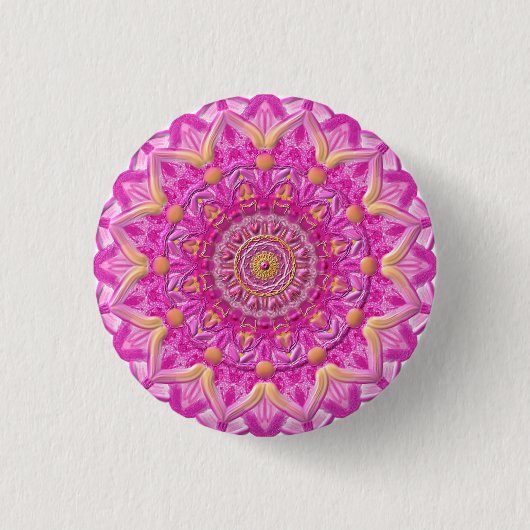 Button Mandala 12 "Magenta" (Voorkant)