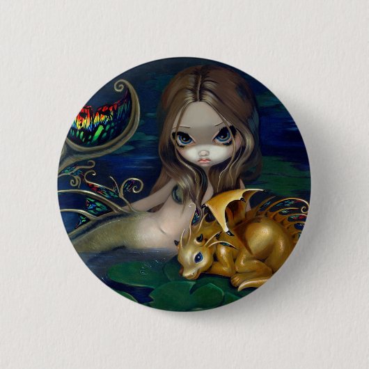 Button "Mermaid with a Golden Dragon" (Voorkant)