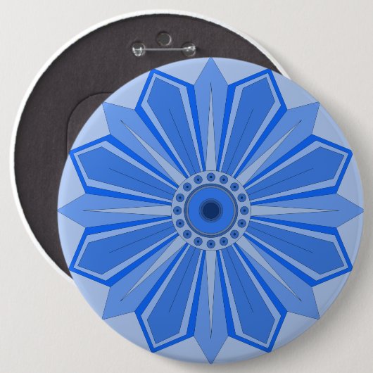 Button met bloemen (Voorkant /achterkant)