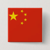 Button met Chinese vlag (Voorkant)