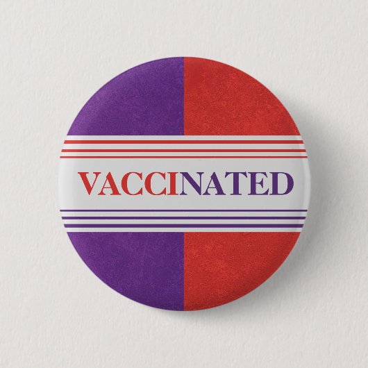 Button met colorblokvaccinatie (rood en Paars) (Voorkant)