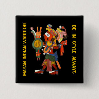 Button met de  burgemeester-indiaanse krijger