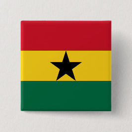 Button met de Ghanese vlag