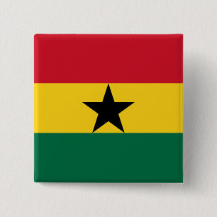 Button met de Ghanese vlag