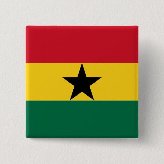 Button met de Ghanese vlag (Voorkant)