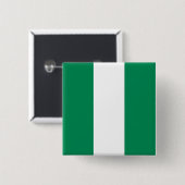 Button met de Nigeriaanse vlag (Voorkant /achterkant)