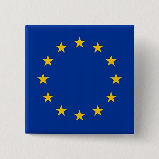 Button met de vlag van de Europese Unie (Voorkant)