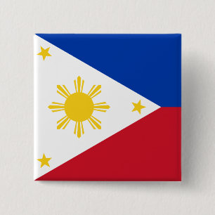 Button met de vlag van de Filipijnen