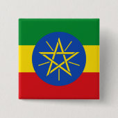Button met de vlag van Ethiopië (Voorkant)