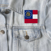 Button met de vlag van Georgië (In situ)