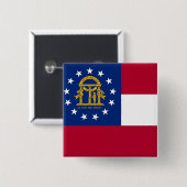 Button met de vlag van Georgië (Voorkant /achterkant)