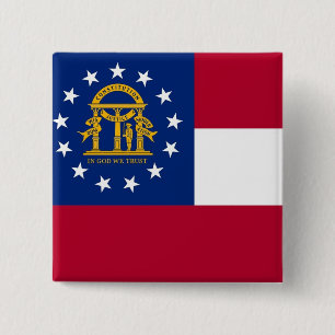 Button met de vlag van Georgië