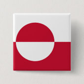 Button met de vlag van Groenland (Voorkant)