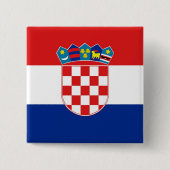 Button met de vlag van Kroatië (Voorkant)