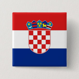 Button met de vlag van Kroatië