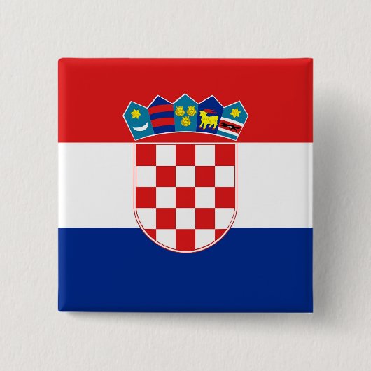 Button met de vlag van Kroatië (Voorkant)