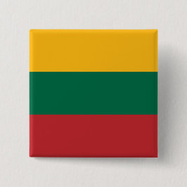 Button met de vlag van Litouwen