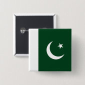 Button met de vlag van Pakistan (Voorkant /achterkant)