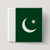 Button met de vlag van Pakistan (Voorkant)
