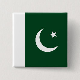 Button met de vlag van Pakistan
