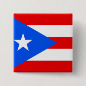 Button met de vlag van Puerto Rico (Voorkant)