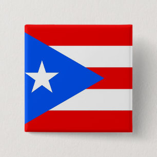 Button met de vlag van Puerto Rico