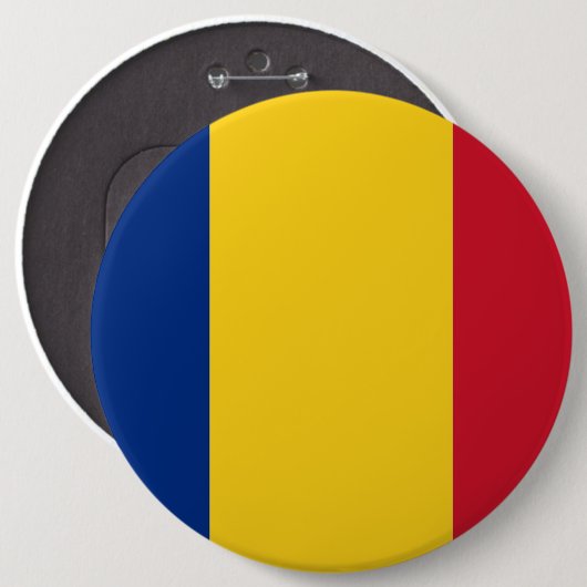 Button met de vlag van Roemenië (Voorkant /achterkant)