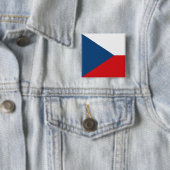 Button met de vlag van Tsjechië (In situ)