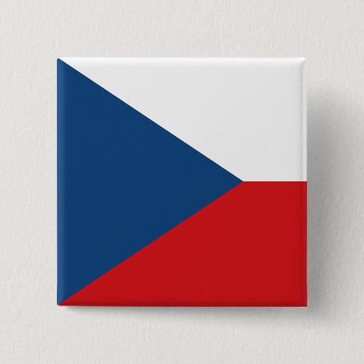 Button met de vlag van Tsjechië (Voorkant)