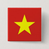Button met de vlag van Vietnam (Voorkant)