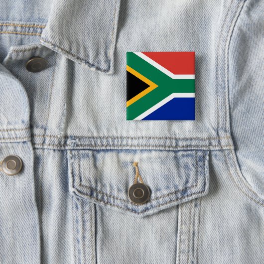 Button met de vlag van Zuid-Afrika (In situ)